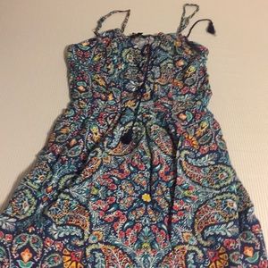 Short dress with tassels